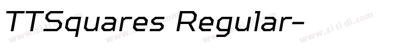 TTSquares Regular字体转换